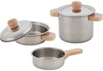 goki 51509 Kochset Sternek&uuml;che, 2 T&ouml;pfe und 1 Pfanne