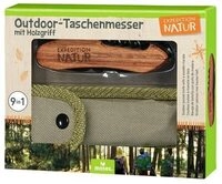 MOSES. VERLAG 9820 Expedition Natur Outdoor-Taschenmesser mit Holzgriff