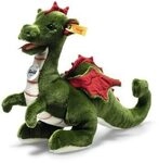 STEIFF 067198 Rocky Drache, gr&uuml;n, stehend
