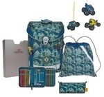 DERDIEDAS 8509156 5-teiliges Schulrucksack-Set Ergoflex Easy Monster Truck