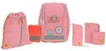L&auml;ssig Schulranzen Set Boxy Unique Pink, 7-teilig