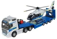 MAJORETTE 213716000 Volvo Truck + Airbus Police Helicopter