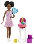 MATTEL GRP41 Barbie Skipper Babysitter Puppe Geburtstags-Spielset mit Baby-Puppe