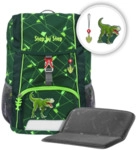 Step by Step 213363 KID SHINE Rucksack-Set "Dino Night Tyro", 3-teilig