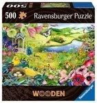 RAVENSBURGER 17513 WOODEN Erwachsenenpuzzle Holzpuzzle 500 Teile Wilder Garten