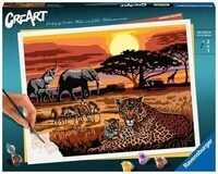 RAVENSBURGER 23548 CreArt Malen nach Zahlen Savannah Landscapes