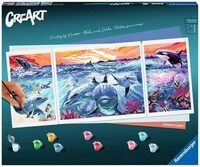 RAVENSBURGER 23577 Malen nach Zahlen Dolphins at Sunset
