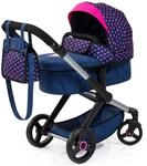 Bayer Design Kombi-Puppenwagen Xeo Blau Einhorn 65 x 37 x 74 cm