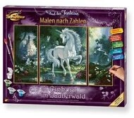 SCHIPPER 609260866 Malen nach Zahlen Einhorn im Zauberwald