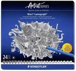 STAEDTLER&reg; Mars&reg; Lumograph&reg; 100 Zeichenbleistift, Metalletui mit 24 Bleistiften in