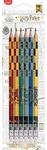 Maped Bleistifte HB mit Radiergummikopf HARRY POTTER, 6er Packung