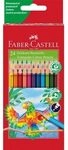 FABER-CASTELL 116544 Buntstift dreikant 24er Kartonetui