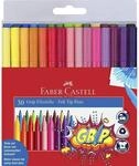 Faber-Castell Filzstift Grip Colour Marker, 30er Etui