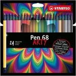 Premium-Filzstift - STABILO Pen 68 - ARTY - 24er Pack - mit 24 verschiedenen Farben