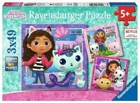 RAVENSBURGER 05659 Kinderpuzzle 3 x 49 Teile Spielzeit mit Gabby