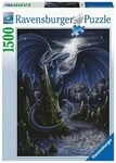 RAVENSBURGER 17105 Erwachsenenpuzzle Der Schwarzblaue Drache 1500 Teile