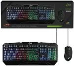 MediaRange 2-teiliges Gaming-Set, Tastatur und optische 6 Tasten Maus, schwarz