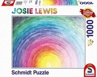 SCHMIDT SPIELE 57578 Erwachsenenpuzzle Josie Lewis 1000 Teile Aufgehender Regenbogen