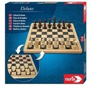 NORIS 606104577 Schach & Dame "Holz"