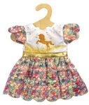 HELESS 2231 Puppen-Glitzerkleid Einhorn Goldy, Gr. 35-45 cm