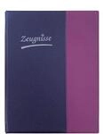 Idena Zeugnismappe Ringbuch mit 10 Klarsichth&uuml;llen 120&micro; violett DIN A4