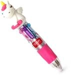 LEGAMI MRP0001 Mini-Kugelschreiber mit 4 Farben - Unicorn - Mini Magic Rainbow