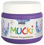 C.KREUL 23121 MUCKI Funkel-Fingerfarbe Zauber-Lila 150 ml