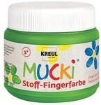 KREUL 28105 MUCKI Stoff-Fingerfarbe Gr&uuml;n 150 ml