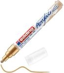 edding 5100 Acrylmarker medium - gold - 1 Acrylstift wasserfest - mittlere Rundspitze