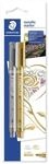 STAEDTLER&reg; 8323 Metallic pen, Blisterkarte mit 2 metallic pen, gold und silber