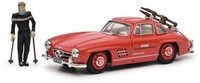 SCHUCO 450376600 1:43 MB 300 SL rot mit Ski