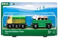 BRIO 63604000 Sondereditionszug 2023 Bauernhof-Zug mit Kuh