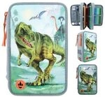 DEPESCHE 12166 Dino World 3-Fach Federtasche LED T-Rex