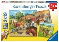 RAVENSBURGER 9237 Kinderpuzzle Mein Reiterhof