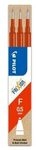 PILOT PEN 2276002F FriXion Ball 0.5 Mine rot 3er Set Tintenrollerminen