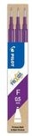PILOT PEN 2276008F FriXion Ball 0.5 Mine violett 3er Set Tintenrollerminen
