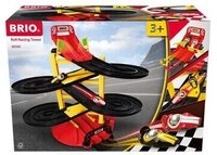 BRIO 63055000 Rennbahn-Turm mit zwei Rennwagen