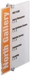 Durable 482519 T&uuml;rschild Crystal Sign, 210 x 297 mm (DIN A4 hoch), transparent