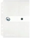 HERLITZ 11293818 Dokumententasche PP A5 zum Abheften transparent farblos