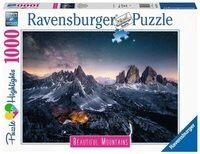 RAVENSBURGER 17318 Erwachsenenpuzzle 1000 Teile Drei Zinnen, Dolomiten