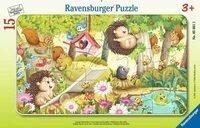 RAVENSBURGER 05661 Kinderpuzzle 15 Teile Lustige Gartentiere