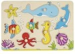 goki 57995 Steckpuzzle Unterwasserwelt