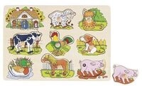 goki 57895 Soundpuzzle Bauernhof, mit Tierstimmen