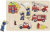 goki 57907 Steckpuzzle Feuerwehr
