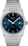 TISSOT T137.410.11.041.00, Tissot PRX 40mm Herrenuhr silber blau Edelstahl