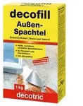 Decotric Au&szlig;en-Spachtel Grundierspachtel Fassadenspachtel Spachtelmasse 1 kg