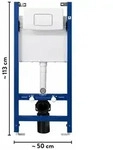 Baliv Trockenbauvorwandelement Vorwandelement WC-Element Wand-Wc-Set WC-7615