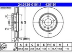 Bremsscheibe 24.0126-0191.1