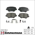 Zimmermann 27121.190.2 Bremsbelagsatz, Scheibenbremse