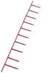 100 Bindek&auml;mme HPVC, 10 PIN, bis 250 Blatt, rot, 100 St&uuml;ck, Hart-PVC